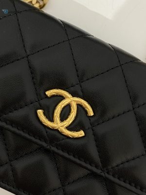 chanel wallet with strap black for women womens bags 67in17cm buzzbify 1 3