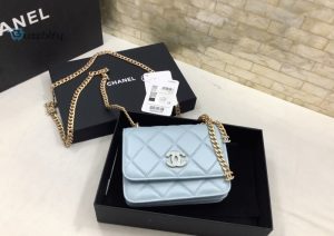 chanel spring and summer 22c turquoise for women womens bags 61in155cm buzzbify 1