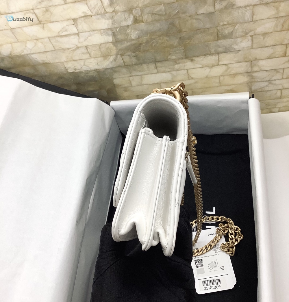 Chanel Spring And Summer 22C White For Women Womens Bags 6.1In15.5Cm