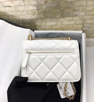 Chanel Spring And Summer 22C White For Women Womens Bags 6.1In15.5Cm