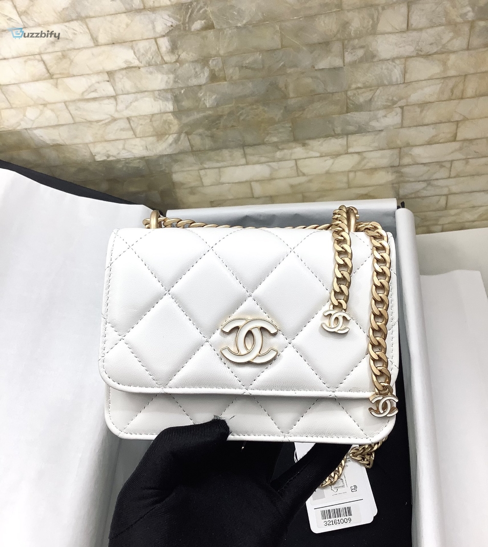 Chanel Spring And Summer 22C White For Women, Women’s Bags 6.1in/15.5cm