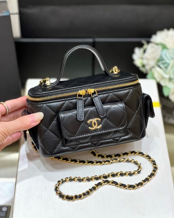 chanel vanity bag with strap black for women womens bags 66in17cm ap3017 b09208 94305 buzzbify 1 3