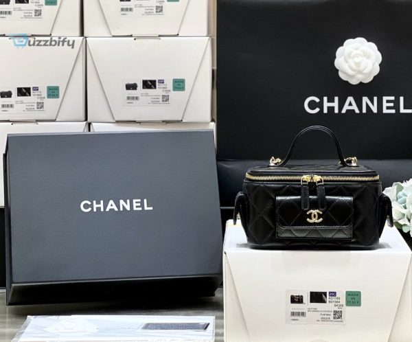 chanel vanity bag with strap black for women womens bags 66in17cm ap3017 b09208 94305 buzzbify 1 7