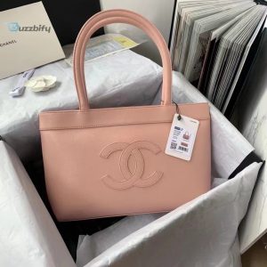 chanel vintage cc open tote caviar east west pink for women womens bags 145in369cm buzzbify 1
