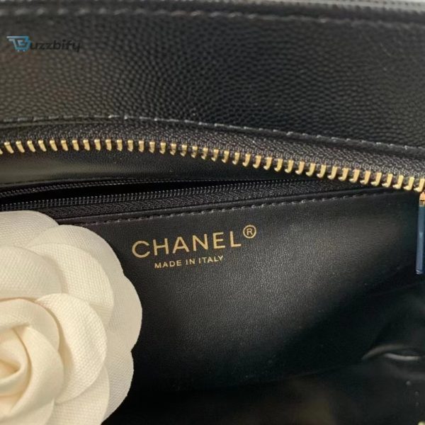 chanel vintage cc open tote caviar east west black for women womens bags 145in369cm buzzbify 1 6