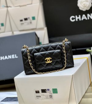 chanel small coin pocket woc shoulder bag black for women womens bags 79in20cm buzzbify 1