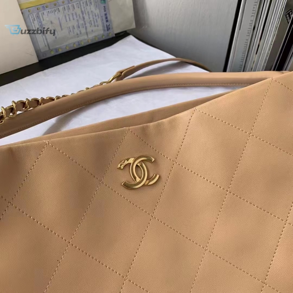 Chanel Shopping Bags Beige For Women Womens Bags 13In30.5Cm