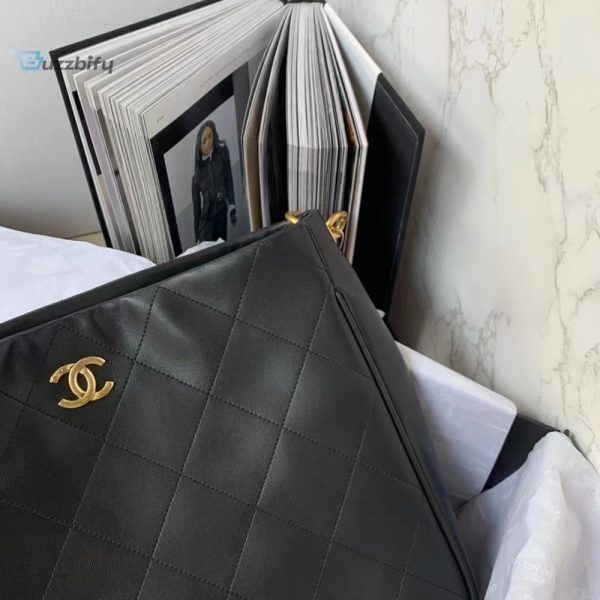 chanel shopping bags black for women womens bags 13in305cm buzzbify 1 4