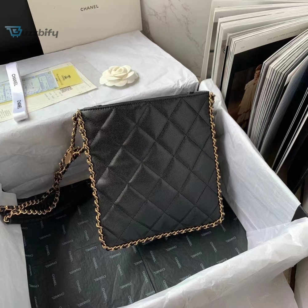Chanel Small Shopping Bag Black For Women, Women’s Bags 9.1in/23cm AS3470 B08850 94305