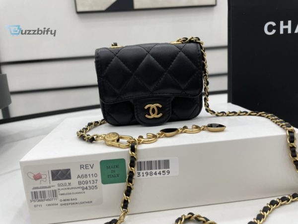 chanel mini flap bag black for women womens bags 35in9cm buzzbify 1 6