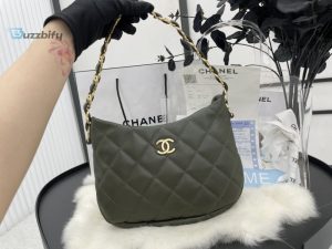 Chanel Hobo Handbag Emerald Green For Women Womens Bags 9.4In24cm