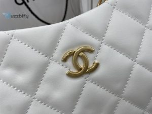 Chanel Hobo Handbag White For Women Womens Bags 9.4In24cm