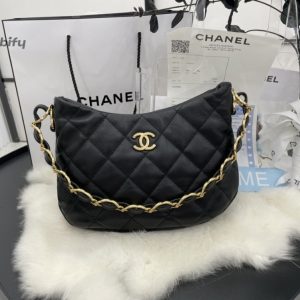 chanel hobo handbag black for women womens bags 94in24cm as3562 b09178 94305 buzzbify 1 7