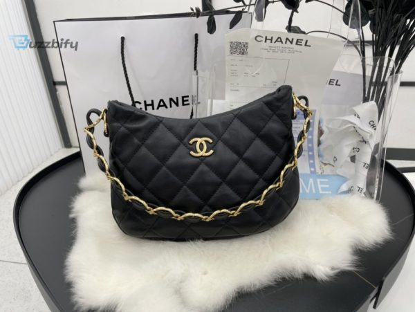 chanel hobo handbag black for women womens bags 94in24cm as3562 b09178 94305 buzzbify 1 7