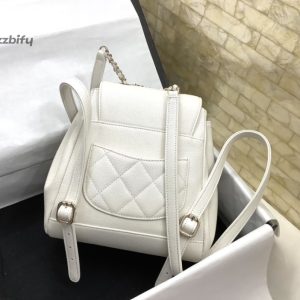 chanel small affinity backpack white for women womens bags 98in25cm buzzbify 1 2