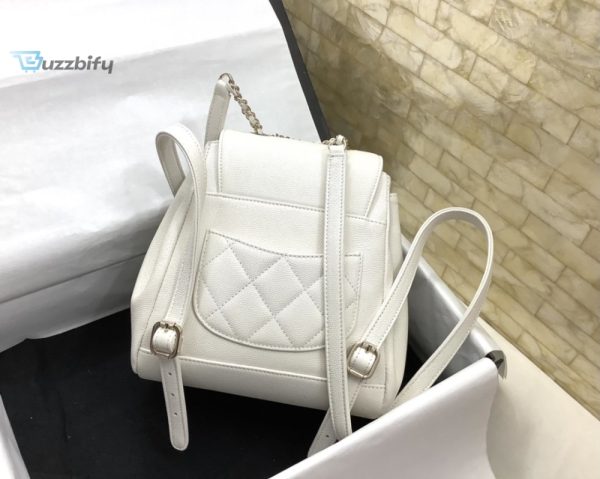 chanel small affinity backpack white for women womens bags 98in25cm buzzbify 1 2