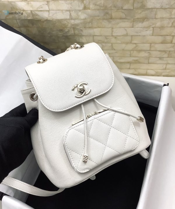 chanel small affinity backpack white for women womens bags 98in25cm buzzbify 1 5