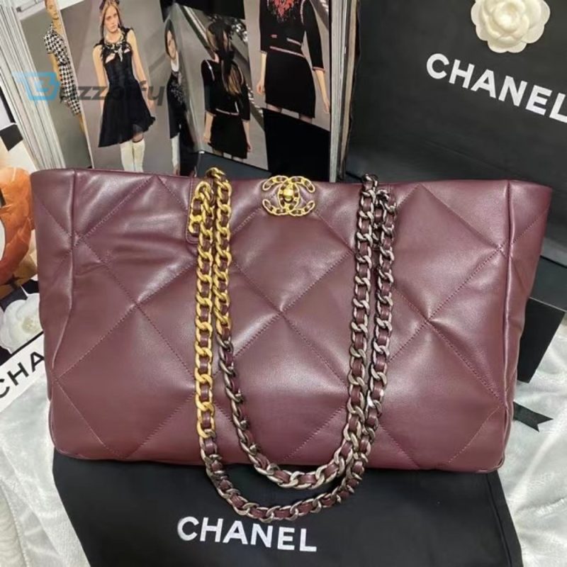 chanel shopping chanel bag 19 dark red for women womens bags 16in41cm as3660 b04852 nk294 buzzbify 1