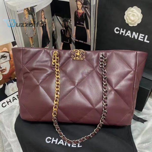 chanel shopping chanel bag 19 dark red for women womens bags 16in41cm as3660 b04852 nk294 buzzbify 1 1