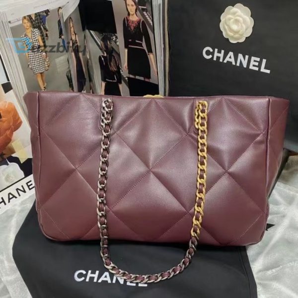 chanel shopping chanel bag 19 dark red for women womens bags 16in41cm as3660 b04852 nk294 buzzbify 1 4