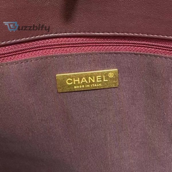 chanel shopping chanel bag 19 dark red for women womens bags 16in41cm as3660 b04852 nk294 buzzbify 1 8