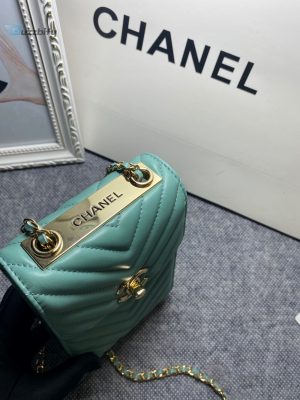 chanel chevron trendy cc phone mint bag for women 18cm7in buzzbify 1 1