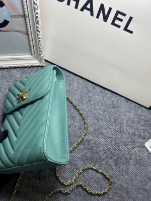 chanel chevron trendy cc phone mint bag for women 18cm7in buzzbify 1 8