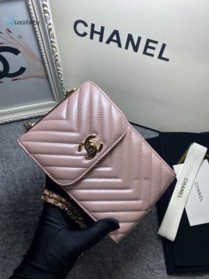 chanel chevron trendy cc phone light purple bag for women 18cm7in buzzbify 1 2