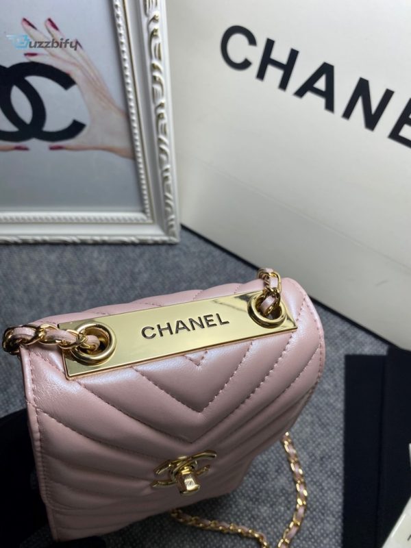 chanel chevron trendy cc phone light purple bag for women 18cm7in buzzbify 1 8