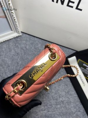 chanel chevron trendy cc phone nude bag for women 18cm7in buzzbify 1 1