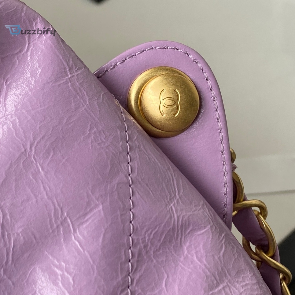 Chanel Backpack Purple Shiny Large Bag For Women 51Cm20in