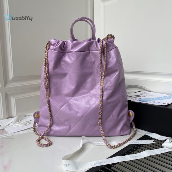 chanel backpack purple shiny large bag for women 51cm20in buzzbify 1 2