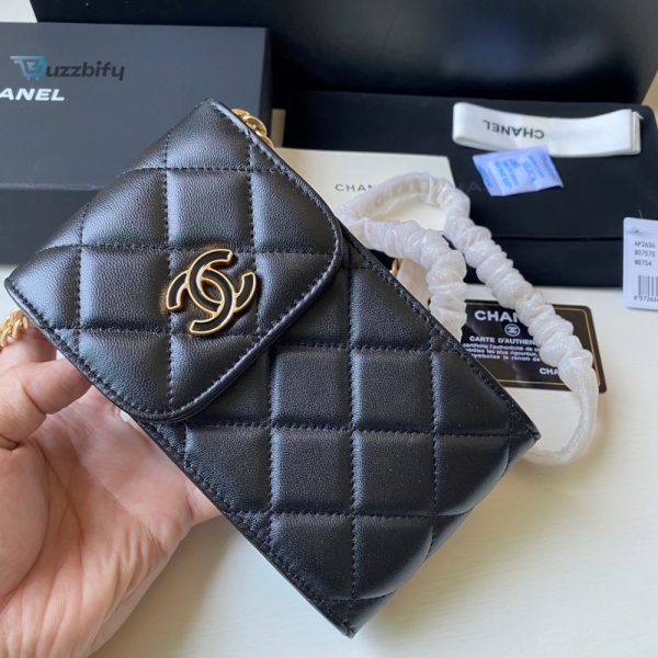 chanel phone holder black bag for women 15cm6in buzzbify 1 5