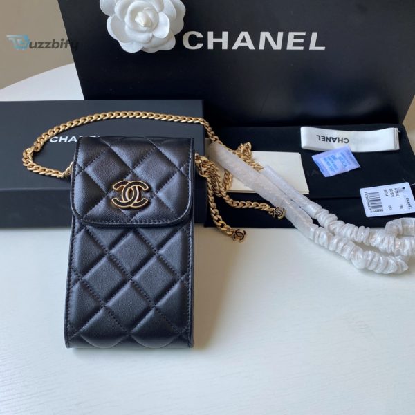 chanel phone holder black bag for women 15cm6in buzzbify 1 8