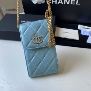 chanel phone holder blue bag for women 15cm6in buzzbify 1