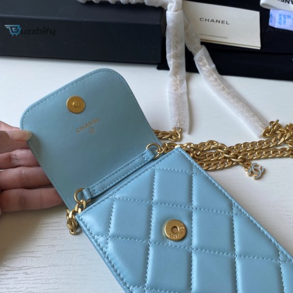 chanel phone holder blue bag for women 15cm6in buzzbify 1 5