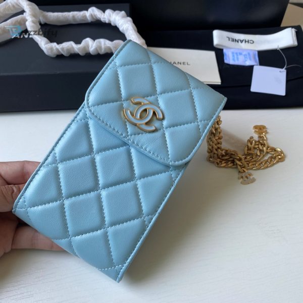 chanel phone holder blue bag for women 15cm6in buzzbify 1 8