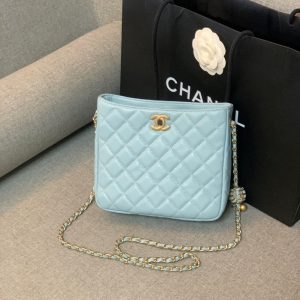 chanel hobo handbag light blue bag for women 16cm6in buzzbify 1 6
