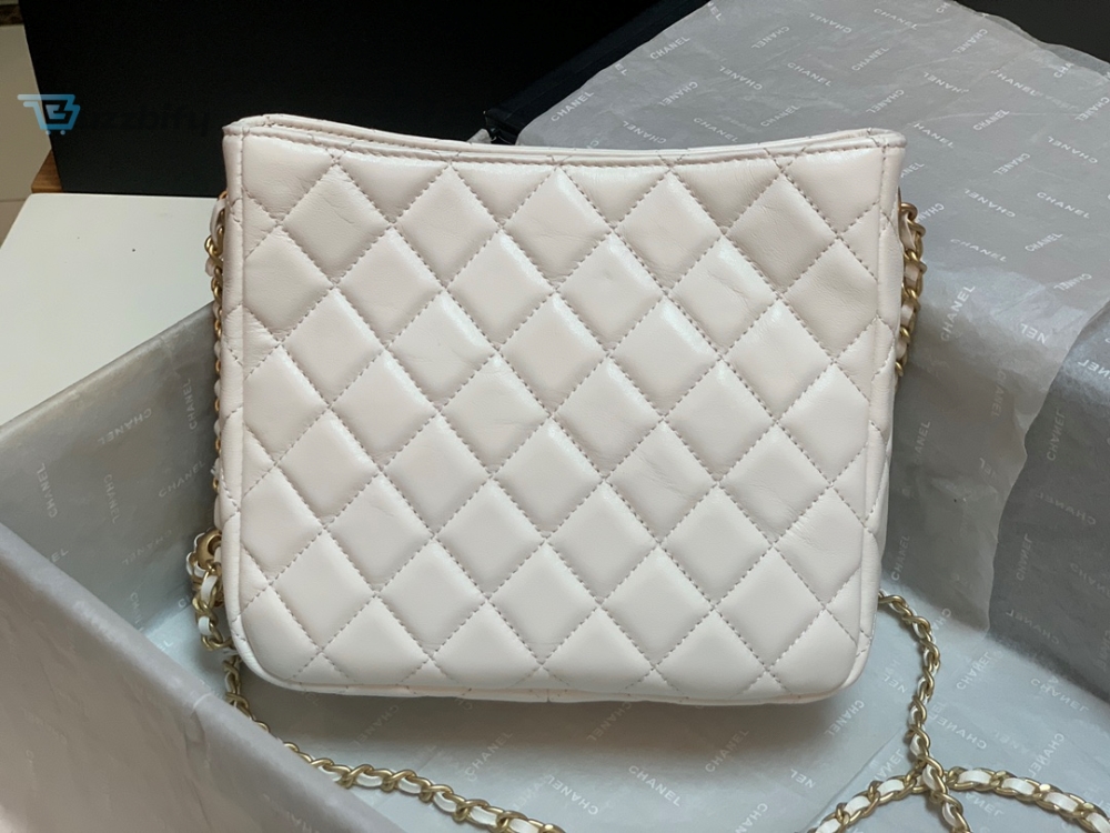 Chanel Hobo Handbag White Bag For Women 16cm/6in
