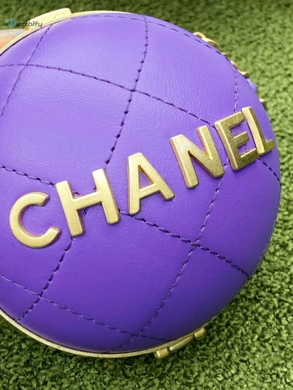 chanel ball bag purple and gold chain bag for women 8cm315in buzzbify 1 8