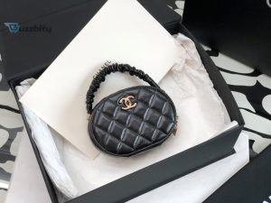 chanel sleeveless vanity case shiny gold black bag for women 95cm37in buzzbify 1
