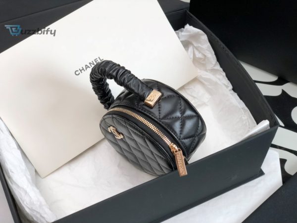 chanel classic vanity case shiny gold black bag for women 95cm37in buzzbify 1 3