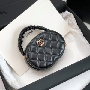 chanel classic vanity case shiny gold black bag for women 95cm37in buzzbify 1 5