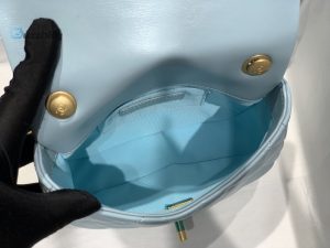chanel mini flap bag goldtone metal blue bag for women 13cm5in buzzbify 1 1