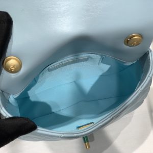 chanel mini flap bag goldtone metal blue bag for women 13cm5in buzzbify 1 1