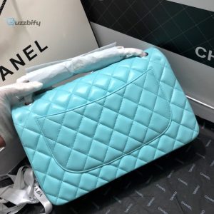 chanel large classic handbag gold hardware blue for women womens handbags shoulder bags 118in30cm buzzbify 1 6