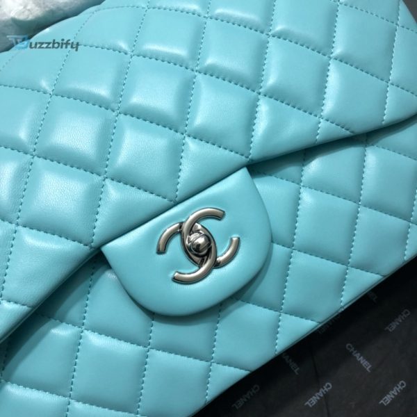 chanel large classic handbag gold hardware blue for women womens handbags shoulder bags 118in30cm buzzbify 1 7