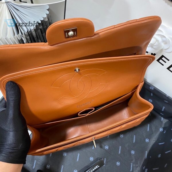 chanel large classic handbag silver hardware brown for women womens handbags shoulder bags 118in30cm buzzbify 1 4