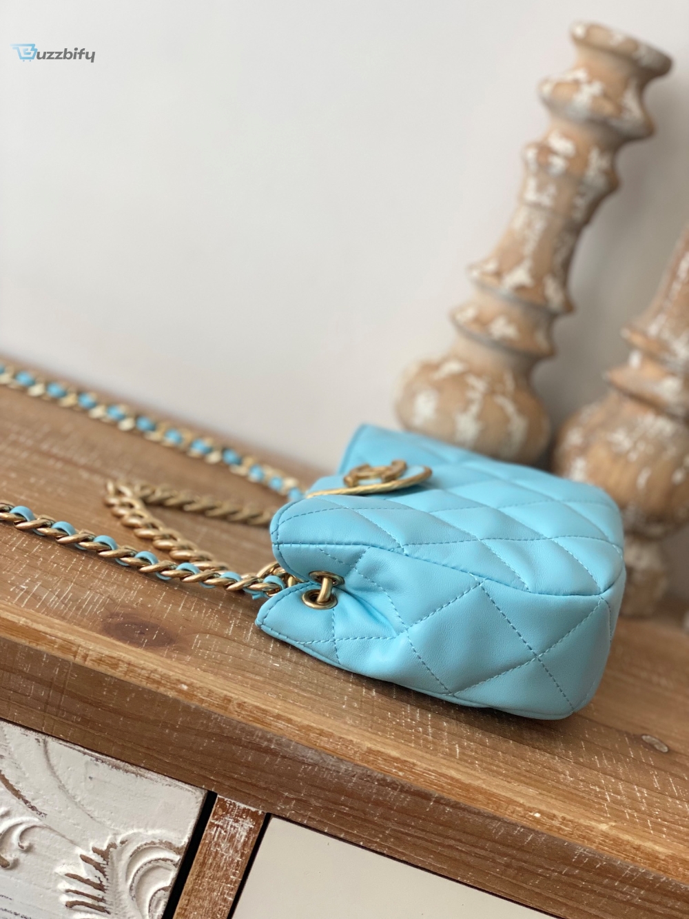 Chanel Small Hobo Bag Gold Hardware Blue For Women, Women’s Handbags, Shoulder Bags 7.5in/19cm