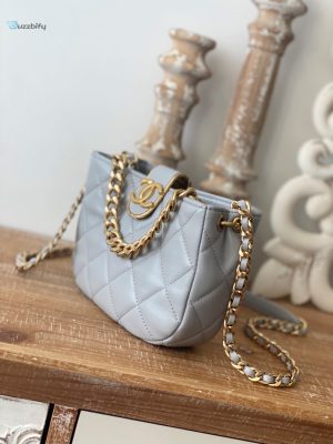chanel small hobo bag gold hardware grey for women womens handbags shoulder bags 75in19cm buzzbify 1 5